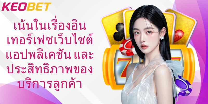 เน้นในเรื่องอินเทอร์เฟซเว็บไซต์ แอปพลิเคชัน และประสิทธิภาพของบริการลูกค้า